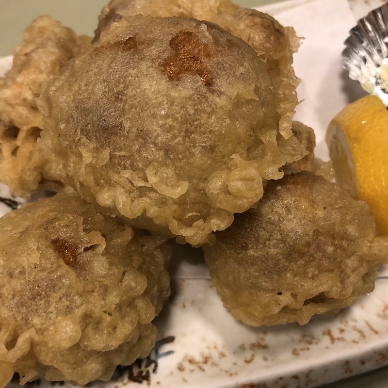 なめこの天ぷら(三喜)