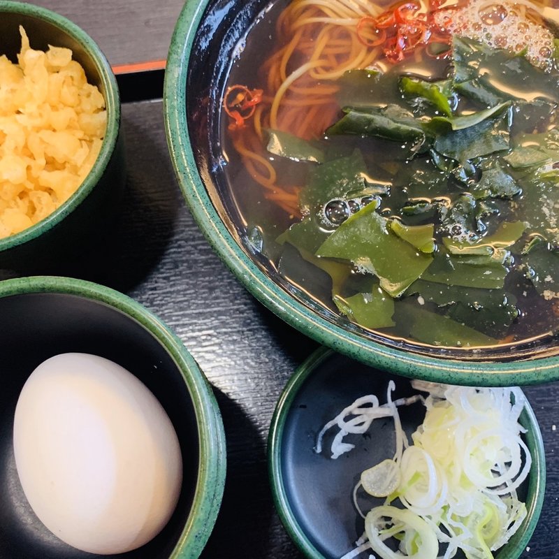 かけそば　わかめ　天玉(ゆで太郎 本所吾妻橋店  )