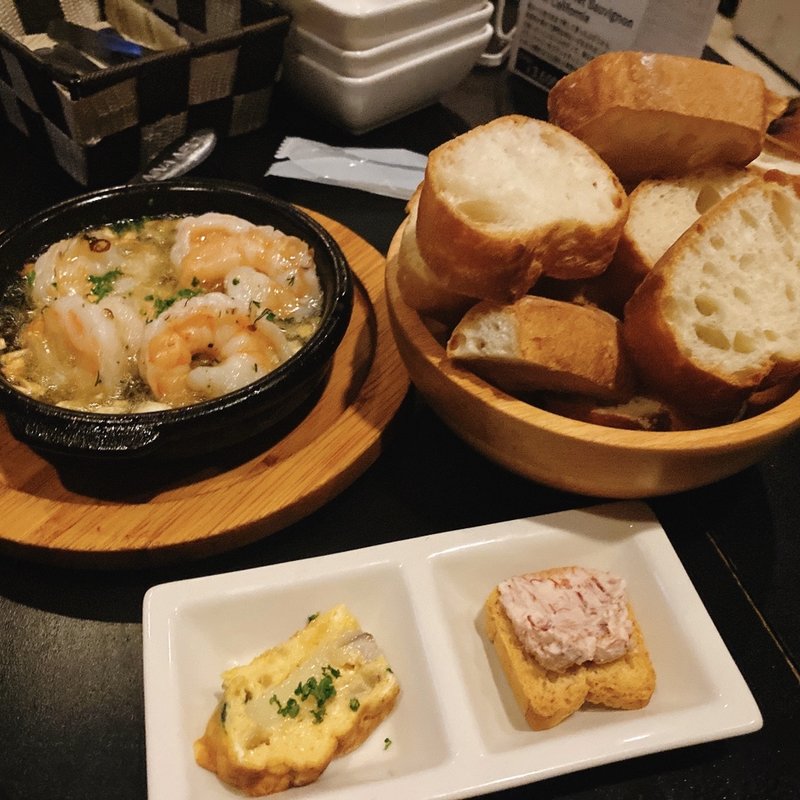 小エビのアヒージョ(アヒージョ専門店スプーン)