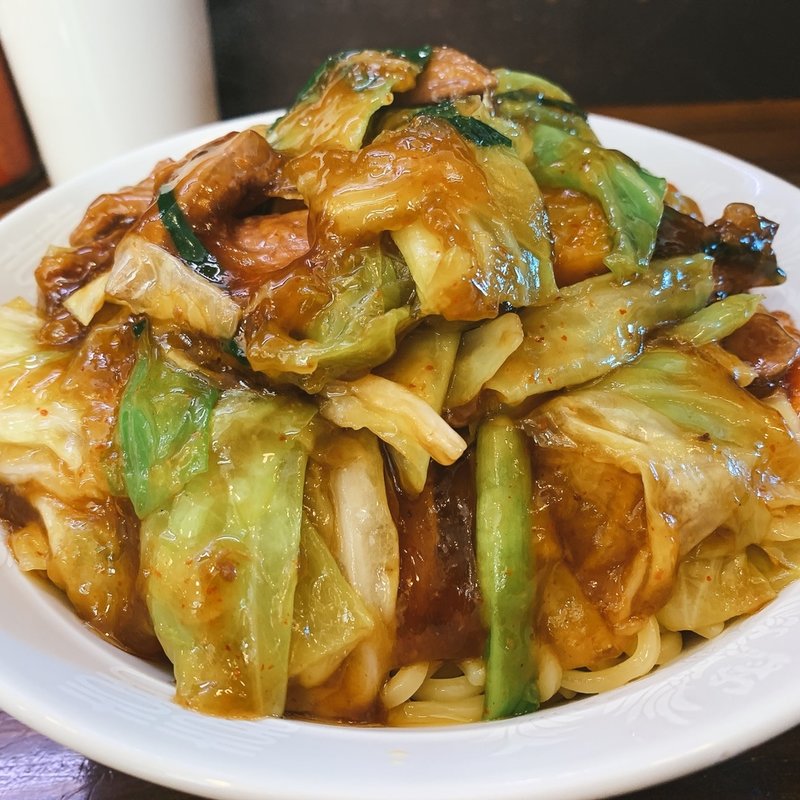 スタミナ冷やし大。レバー増し(スタミナラーメン がむしゃ )