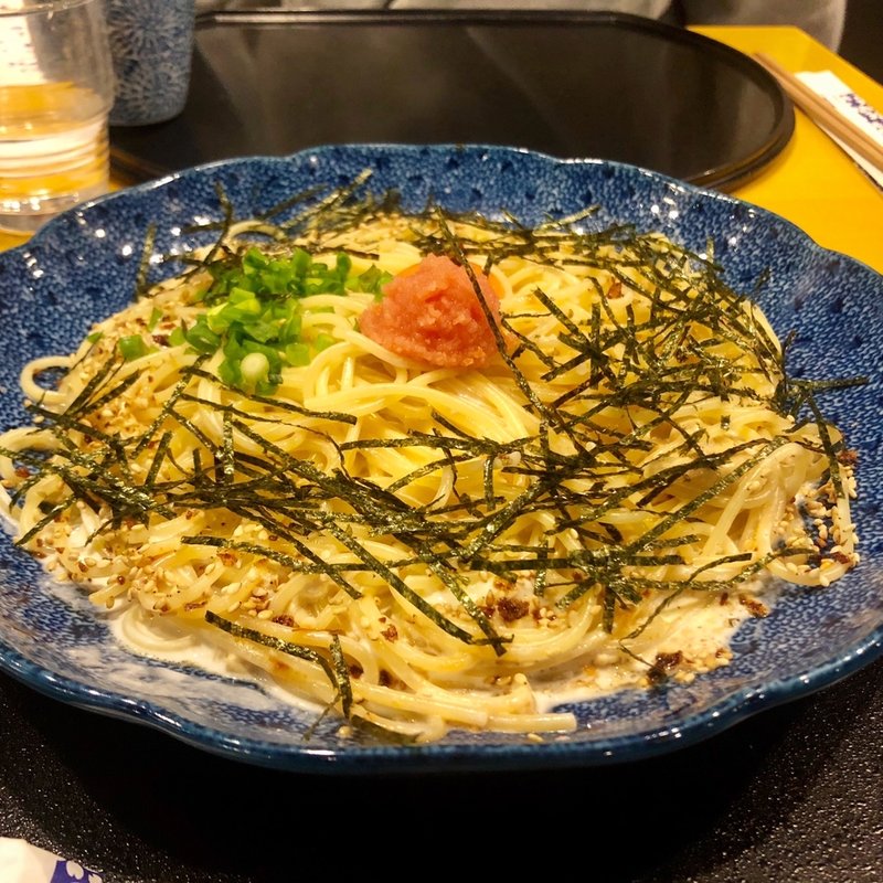 たらこと湯葉とモッツァレラチーズのカルボナーラ(洋麺屋五右衛門 本厚木ミロード店)