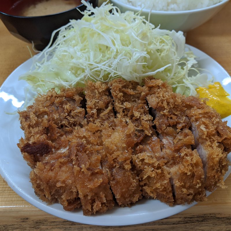 ロースかつ定食（大）(とんかつ 山家（やまべ） 蒲田店)