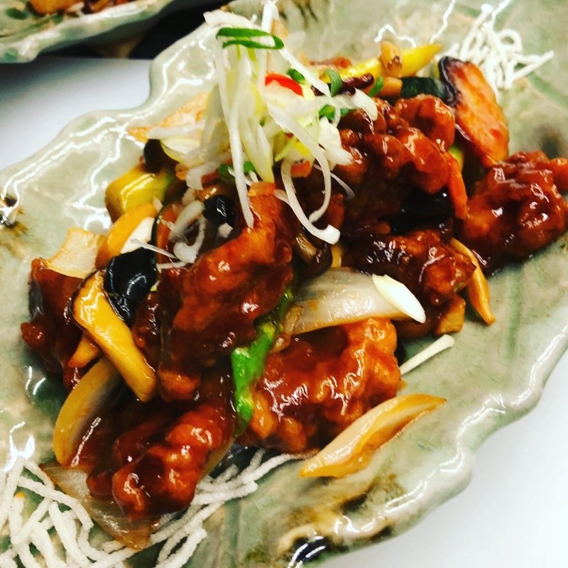 豚肉と彩り野菜の健康黒酢酢豚(中華居酒屋 AJITO)