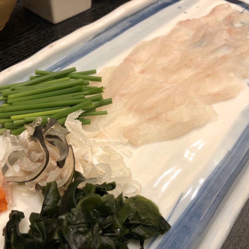 とらふぐの刺身(博多かんべえ 別邸 )