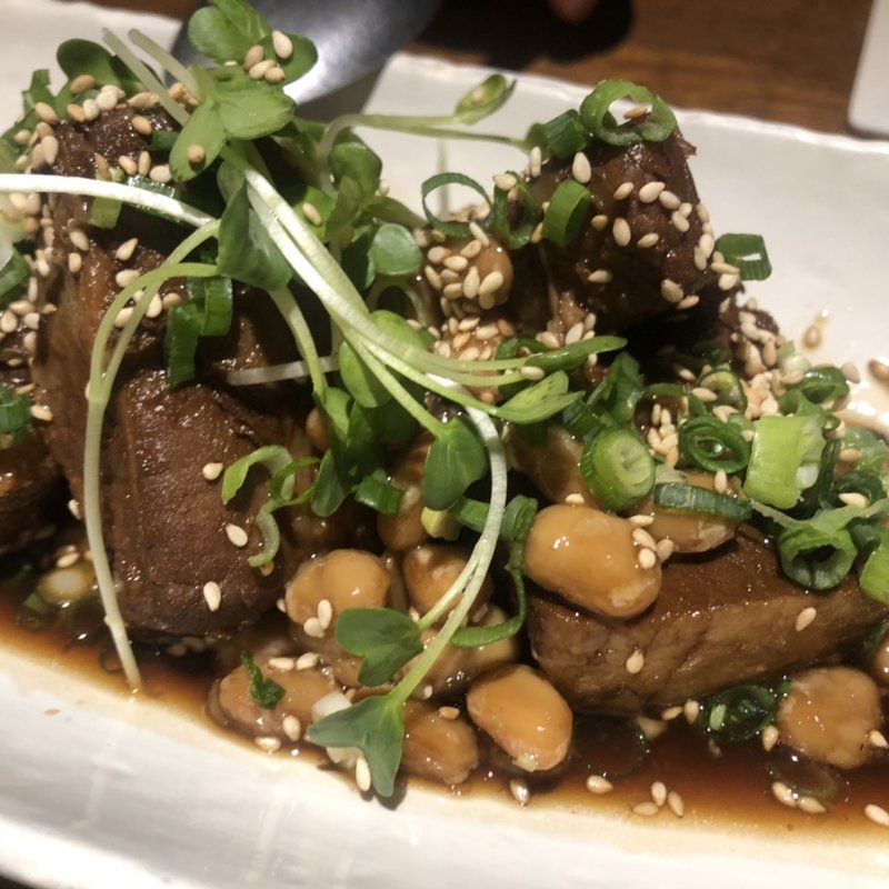 角煮納豆(博多フードパーク納豆家粘ランド)