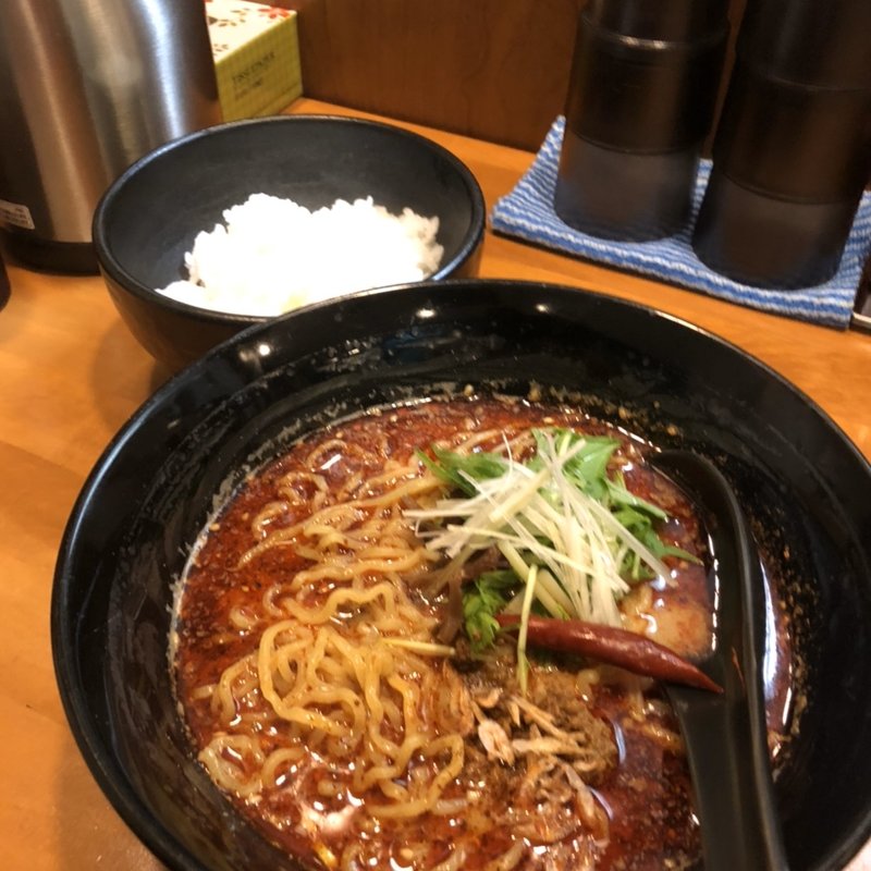 激辛坦々麺&白ごはん(蜀香)