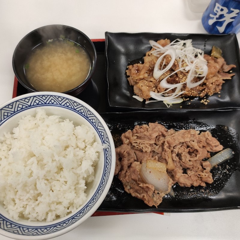 牛皿カルビ定食(吉野家 第２環状線笹原店)