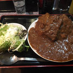 カツカレー(サラダ付き)(英)