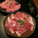 ロース、カルビ、タン(焼肉多牛駅南店)
