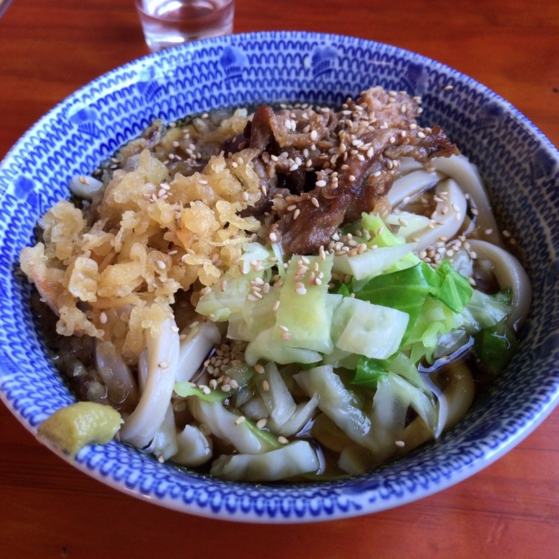 冷やしたぬき(うどん屋 源さん)