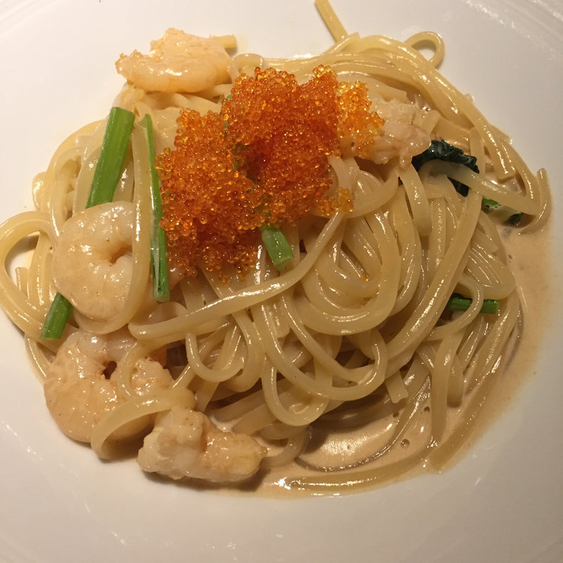 えびのクリームパスタ(究極の生パスタ ロゼッタ福津)