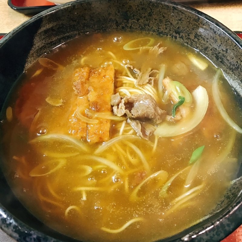 カツカレーそば(やま天)