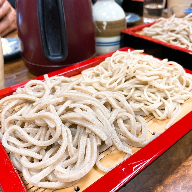 もりそば（合い盛り）(手打ち蕎麦 小倉庵)