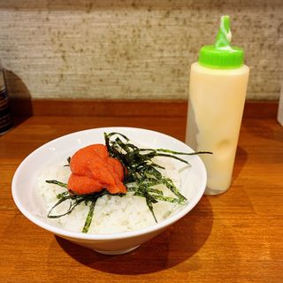 明太子ミニ丼(つけそば・まき野)