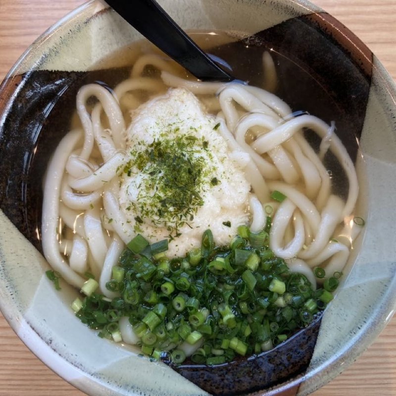 山かけうどん(笹うどん)