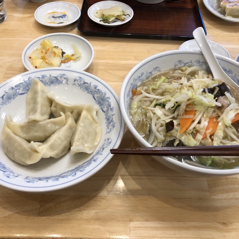 水餃子とタンメン(ぎょうざの満洲 久喜西口店)