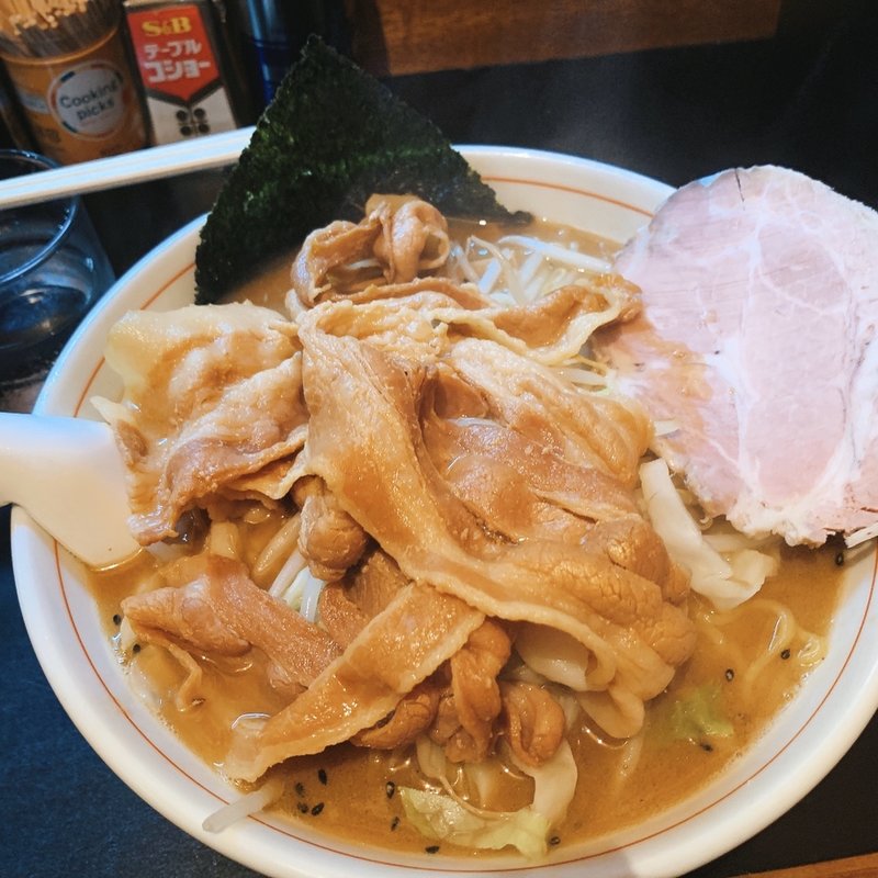 味噌ラーメン大盛（毛蟹）(一条流がんこ総本家分家荒木町)