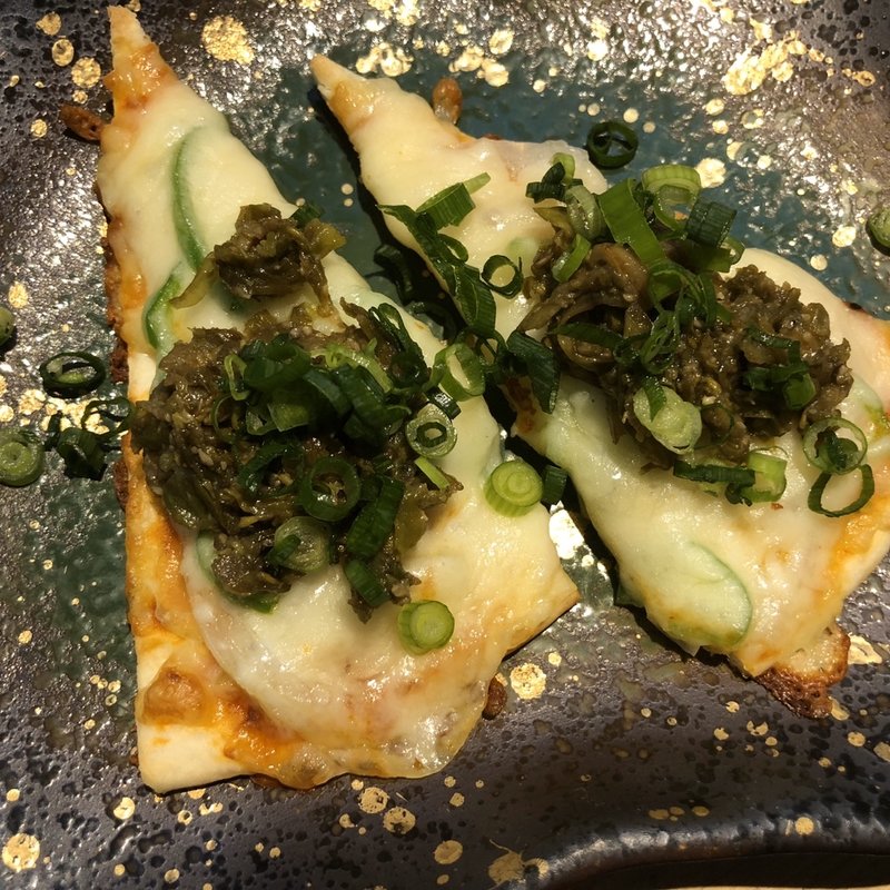 蕗の薹みそピザ(あらさん )