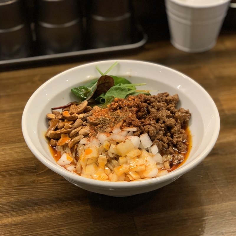 汁なし担々麺・香酢(麺や一芯)