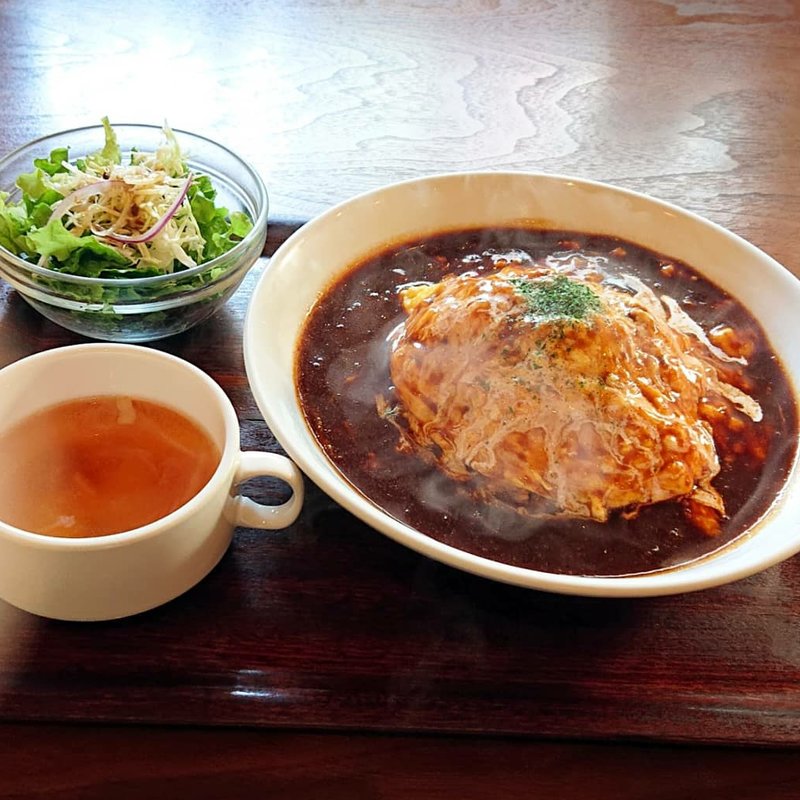 オムライス デミグラスソース(CAFE CAT&FISH)