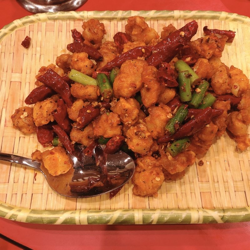 揚げナンコツの山椒塩つけ(永利 池袋本店)