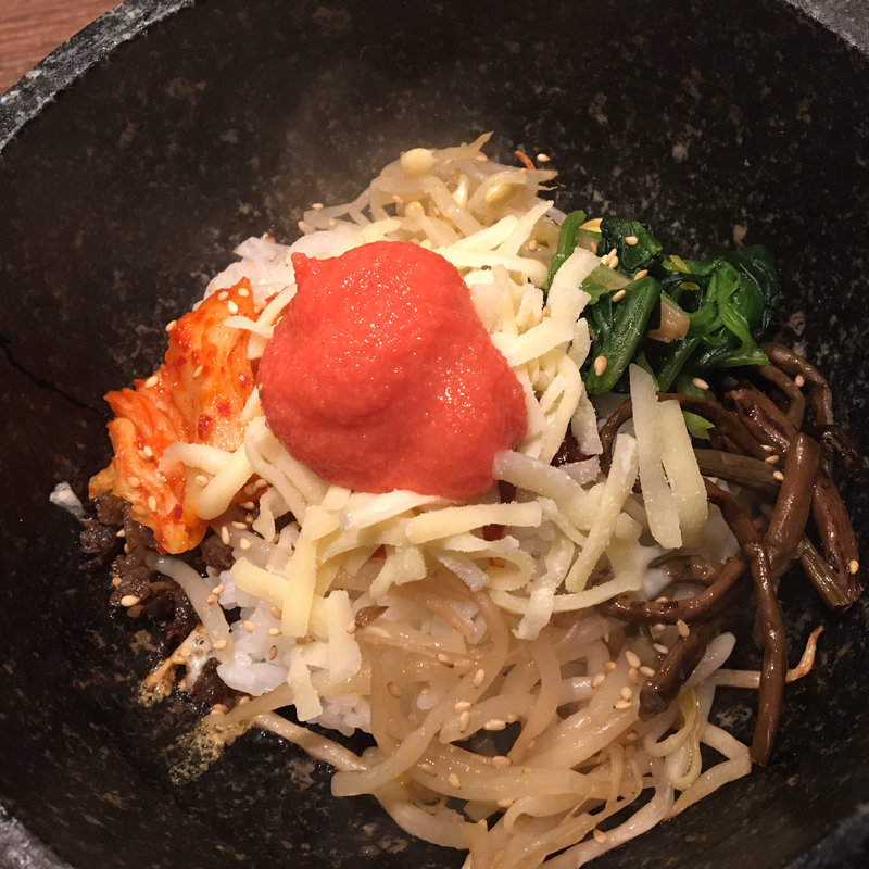 明太チーズビビンバ(サランシッタン（愛食堂）)