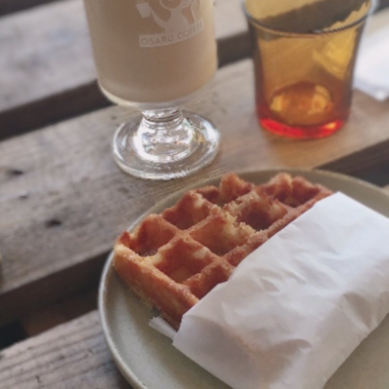 ワッフル(osaru coffee)