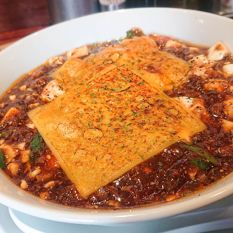焼きチーズ麻婆麺(SHIBIRE-NOODLES 蝋燭屋)