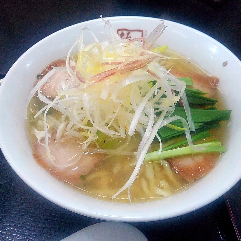 青唐うま塩ラーメン(会津喜多方ラーメン坂内 小法師 水沢店 （あいづきたかたらーめんばんない こぼし）)