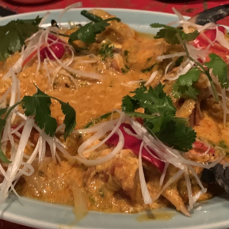 蟹と卵のカレー香り炒め(チェディルアン 淀屋橋 （CHEDI LUANG）)
