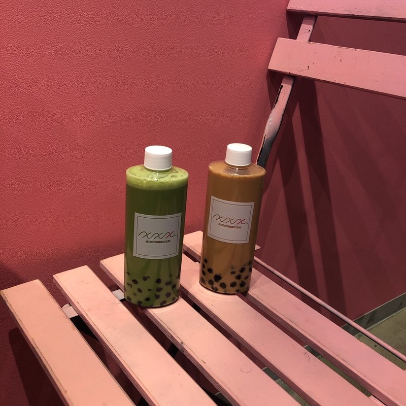 抹茶タピオカドリンク  (Triple x cafe)