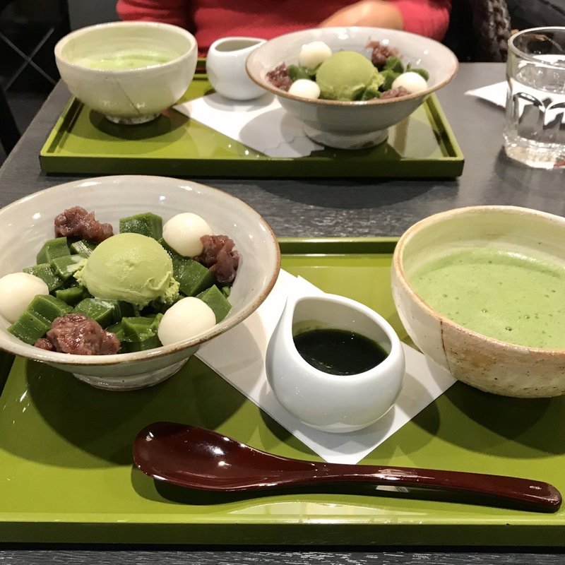 白玉付き抹茶ゼリー(甘味喫茶 清月堂 高島屋 横浜店)