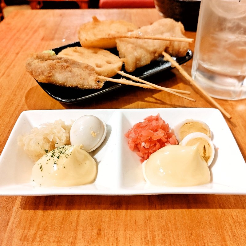 お通し(東京串かつ かっちゃん 新宿歌舞伎町レッドのれん街)