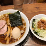 豚玉中華そばとネギ飯