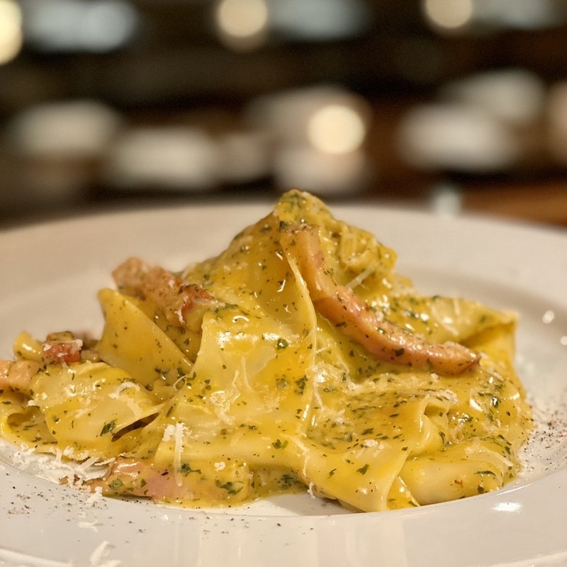 プレミアムカルボナーラパスタ(CHEESE traveler 新宿三丁目)