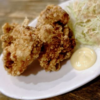 鶏の唐揚げ(らーめんつけ麺 岡本商店 谷町店)