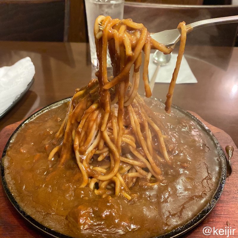 カレースパゲッティモンブラン風(ハピネス)