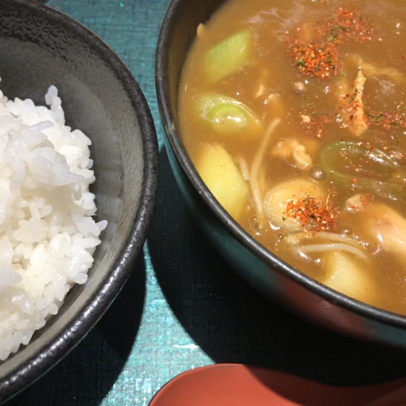 カレー南蛮（蕎麦）セット(増田屋神宮前店)