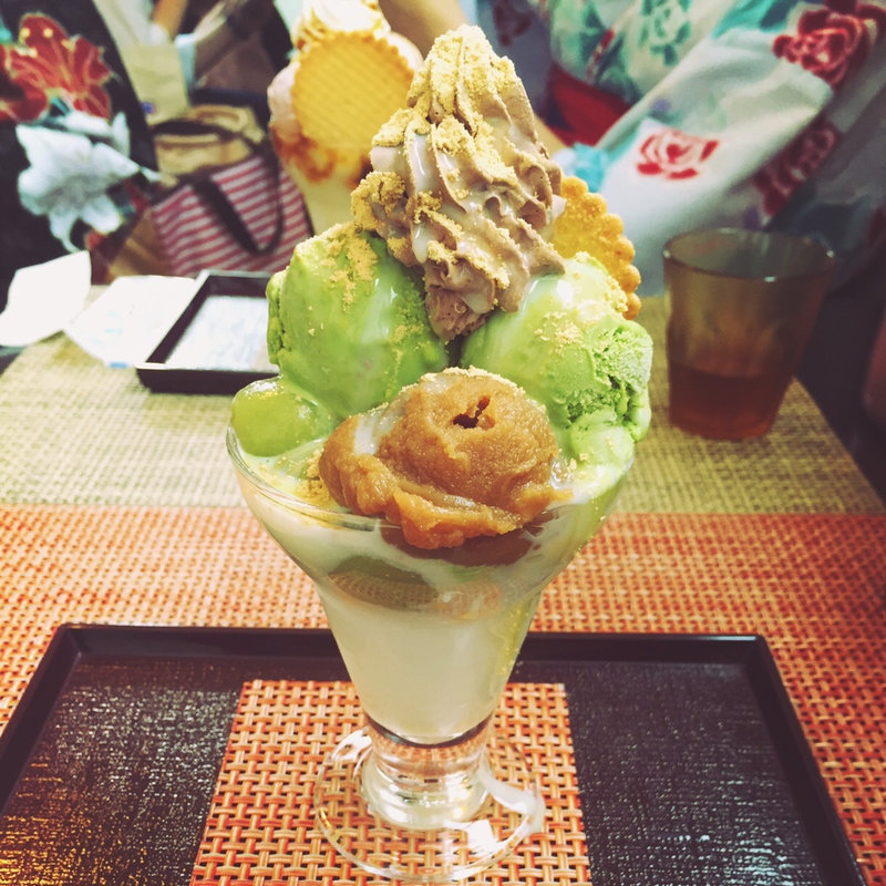 オリジナル白玉パフェ(ことたま)