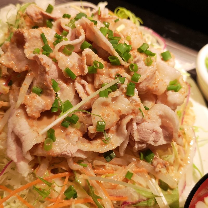 豚しゃぶ定食(花み鳥)