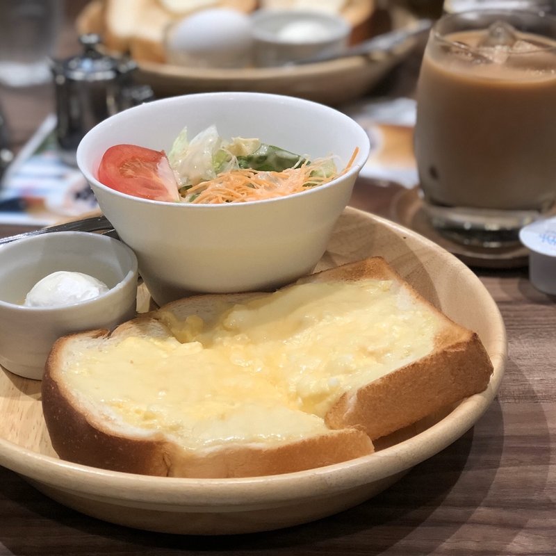 たまごトーストセット(カフェ・ド・ペラゴロ 八事店)