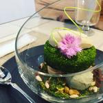 抹茶とブロンドショコラのパフェ 和のデザイン(Dessert Cafe Hachidori)