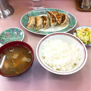 餃子定食(味の丸嘉万願寺店（高幡餃子）)