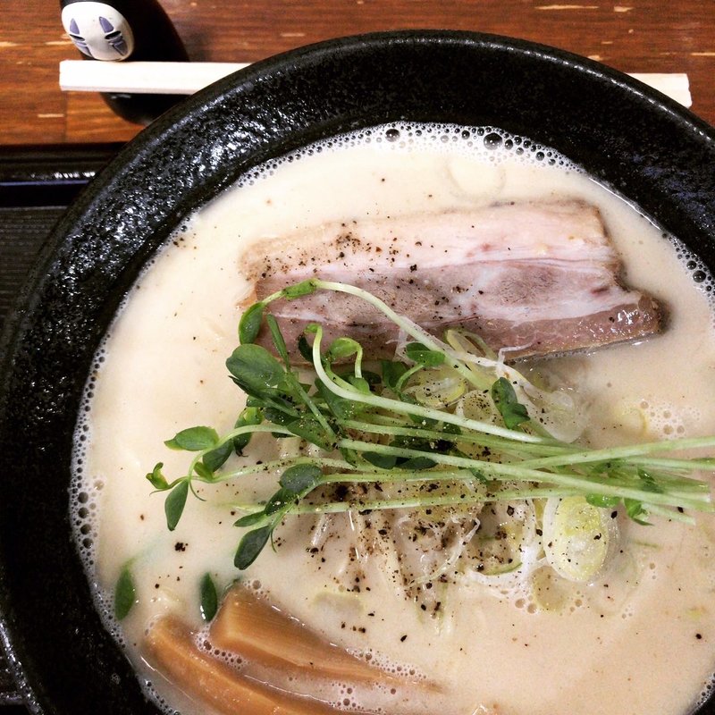 特濃鶏白湯ラーメン塩(鳥見本 （トミモト）)