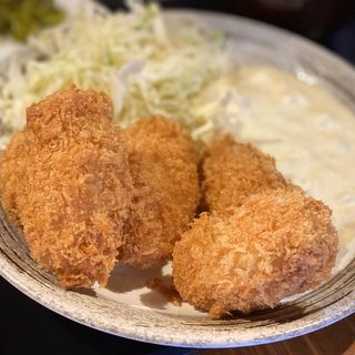 カキフライ定食(麺や天鳳 中野坂上総本店)