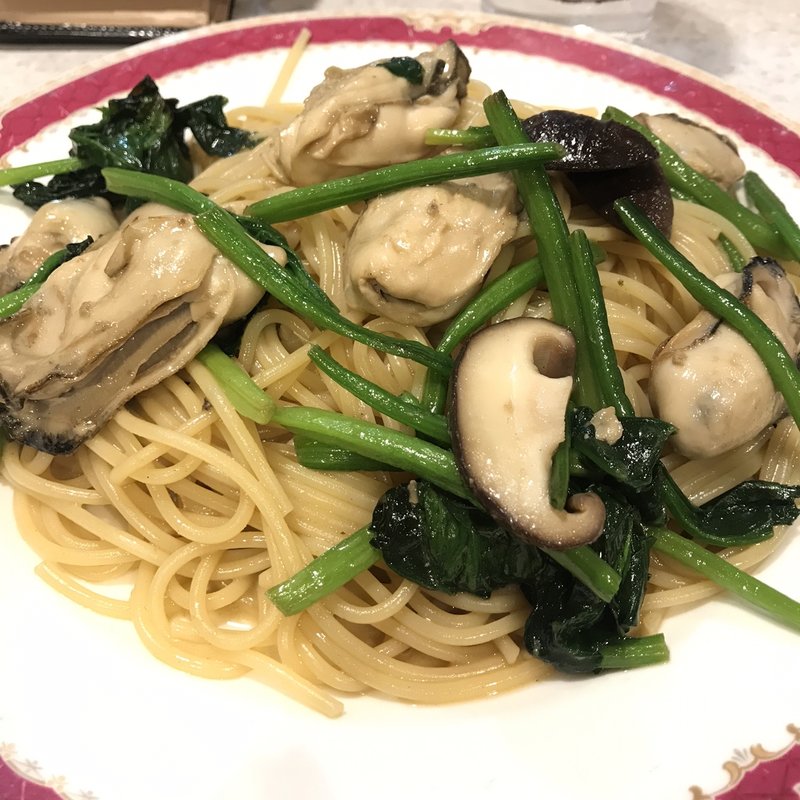 カキとホウレン草(ハシヤ)