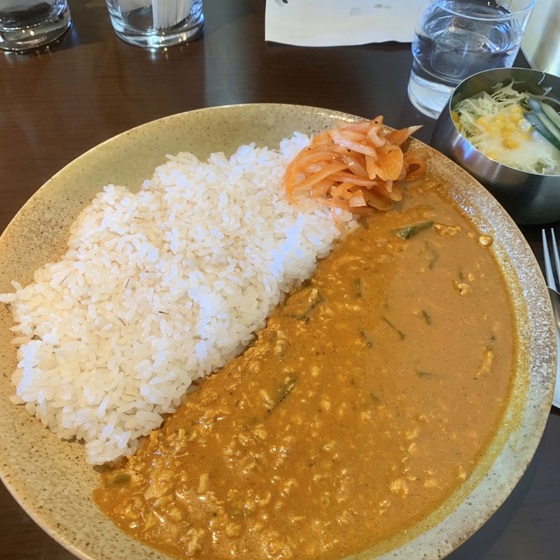 挽き肉とオクラのカレー(けらら)