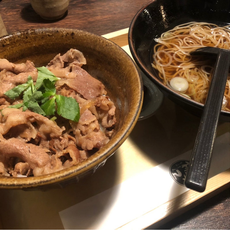 牛丼お蕎麦セット(権兵エ （ごんべえ）)