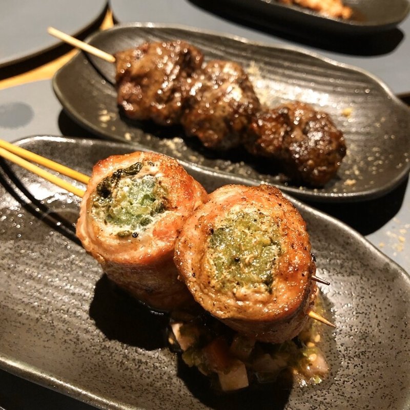 豚バラ京野菜巻き(綾小路高倉　都食堂)