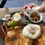 パンケーキランチプレート＆スープセット(LBcafe)